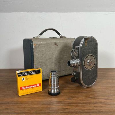 CRITERION DELUXE MOVIE CAMERA  |  16mm film movie camera, Keystone Boston, Mass. 16 mm A-12 Criterion Deluxe, no. 531999 in original...