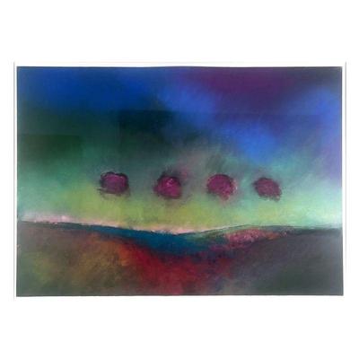 MARK DICKSON (AMERICAN, B. 1946)  |  Abstract expressionist composition
Acrylic, pastel, graphite on paper
Signed and dated 95 lower...