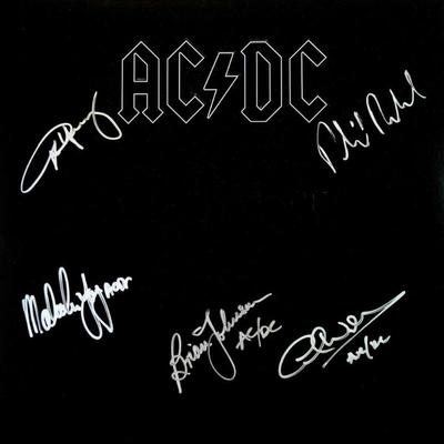ACDC signed album