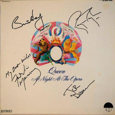 Queen signed album