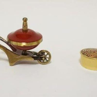 1019	GROUP OF 4 MINIATURE PILL/SACCHARINE BOXES, LARGEST APPROXIMATELY 3 IN H
