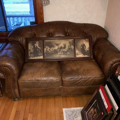 2 cushion leather