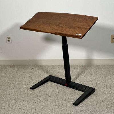 LEVENGER WRITING DESK  |
Wooden top writing desk with adjustable height and angle on a metal base - l. 28 x w. 12.75 x h. 30 in. (max...