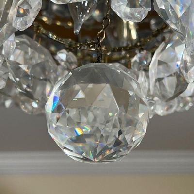 SCHONBEK "BARONET" CHANDELIER  |  
French Mid-Century modern Swarovski crystal drop chandelier having 7 rows of concentric...