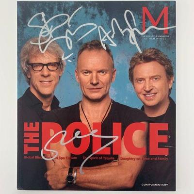 The Police signed magazine 