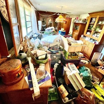 Immense amount of stuff piled high everywhere!!!