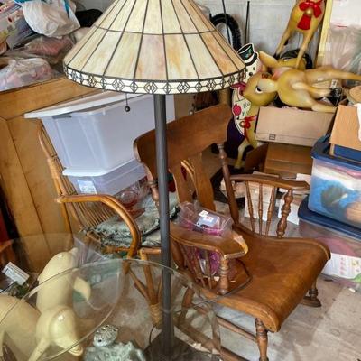 Stained glass floor lamp