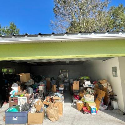 Immensely packed garage