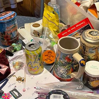 A little of everything here, including my Lacroix water I forgot on the table ðŸ˜
