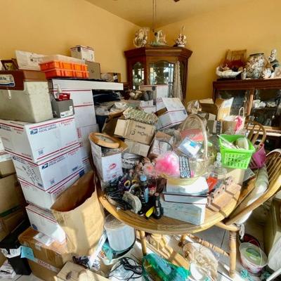 Itâ€™s piled high everywhere!!! On top, underneath, behind, inside, everywhere! 