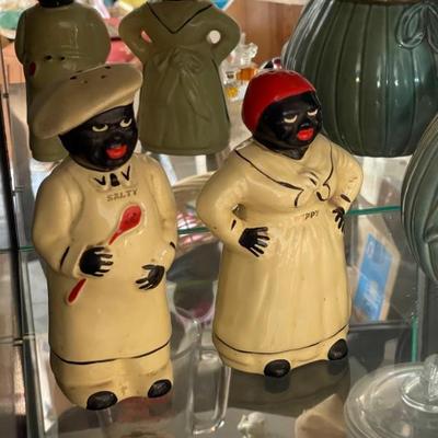 Vintage Americana Mammy S&P Shakers â€œSalty and Peppyâ€