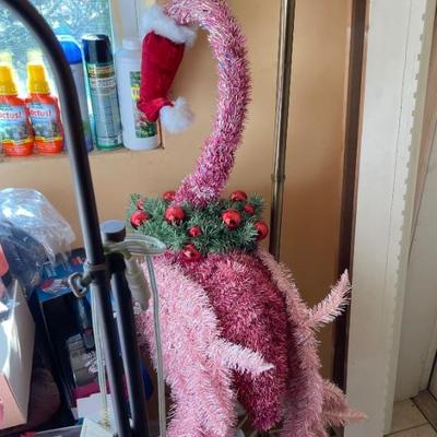 Large life size Christmas flamingo 