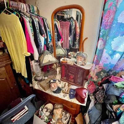 Antique mirrored dresser