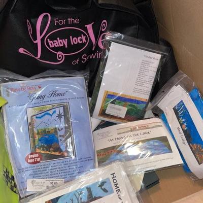 New packages of sewing fabric 
