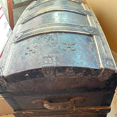 Antique steamer trunk