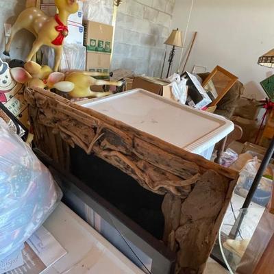 Driftwood framed mirror