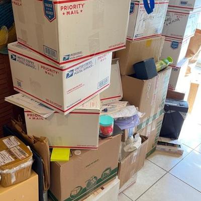 Boxes and boxes piled high of seashells and fabric, at least thatâ€™s what a few boxes say on them. Itâ€™s a mysteryâ€¦ until you open them!
