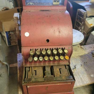 Antique cash register