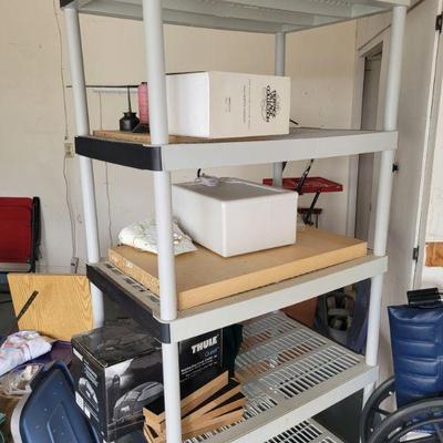 plastic shelving units