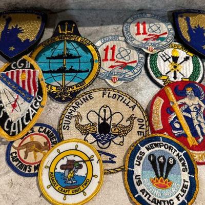  USS Newport News, Submarine Flotilla One & Other Assorted Military Patches