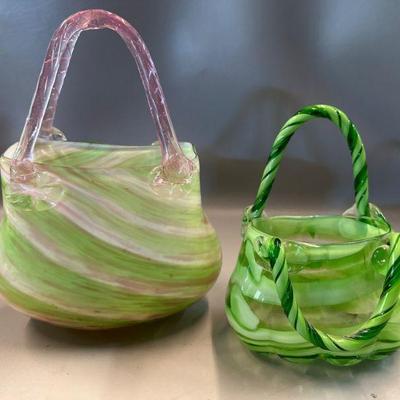  Vintage Hand Blown Murano Style Purses