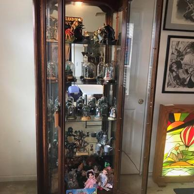 $299 lighted display cabinet 32 X 15 X81"