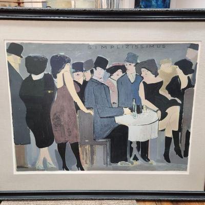David Scheneur -Large signed Serigraph 