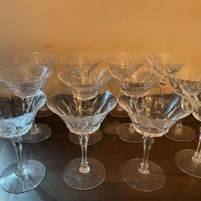 12- Franciscan Marquis sherbet glasses