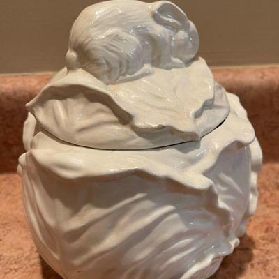 cabbage and rabbit jar