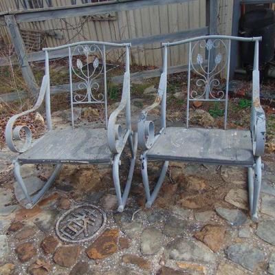 pair of outdoor chairs