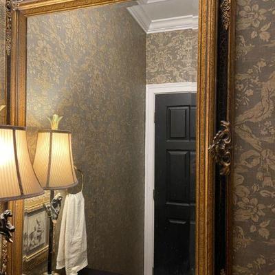gold framed mirror
