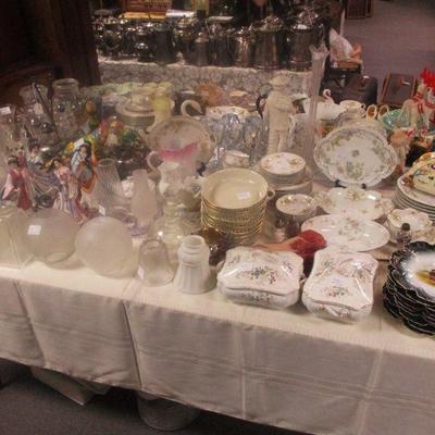 Assorted Antique China and glassware