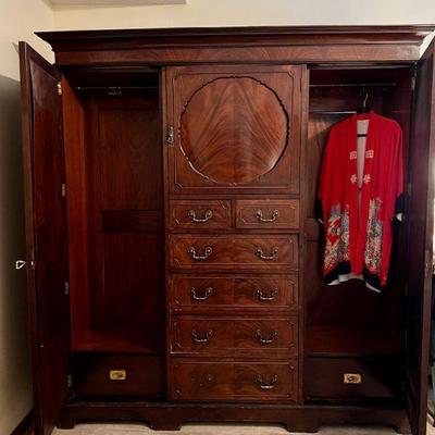 Large antique wardrobe