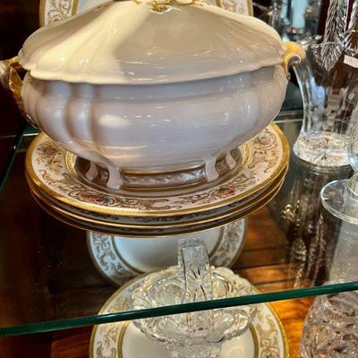 Large antique serving tureen