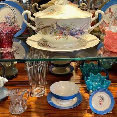 Large antique serving tureen