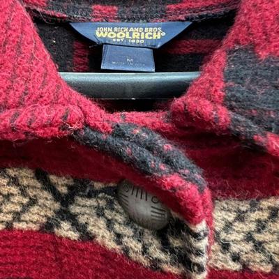 Woolrich Wool coat with silver Native American style buttons