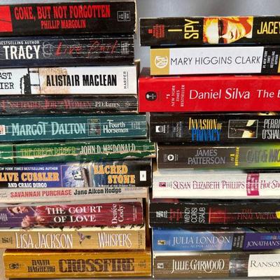 Assorted Books: Lisa Jackson, Daniel Silva