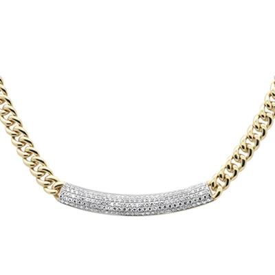 SPECIAL! 2.16ct G SI 14K Yellow Gold Diamond Curb Pendant Necklace 16"
$7900...