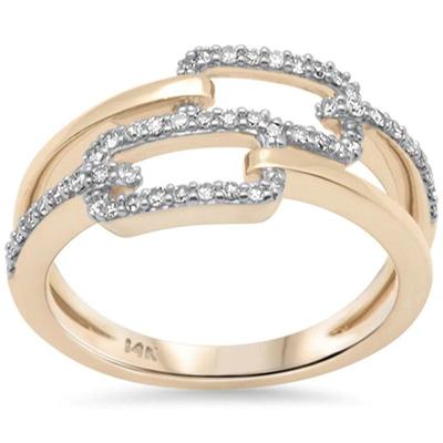 SPECIAL! .24ct G SI 14K Yellow Gold Diamond Forzatina Style Ring Size 6.5
$638...