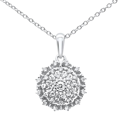 SPECIAL! .26ct G SI 10K White Gold Diamond Round Multi Row Necklace Pendant 18"
$398...