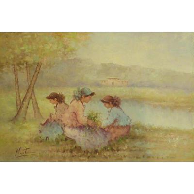 Painting Canvas Wall Art French Oil Painting MAbctilli Ready To Hang For Home Wall Art Decoration 50" X 70" Abcp-204 $1364...