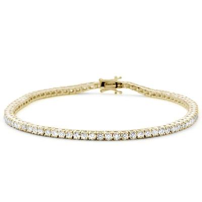 SPECIAL! 4.11ct 14KT Yellow Gold Diamond Tennis Bracelet 7"
$4300...