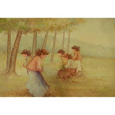 Painting Canvas Wall Art French Oil Painting MAbctilli Ready To Hang For Home Wall Art Decoration 50" X 70" AbcAbcp-207 $1364...