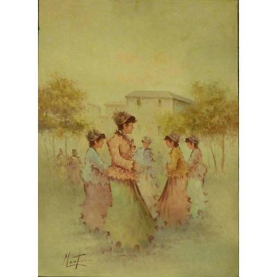 Painting Canvas Wall Art French Oil Painting MAbctilli Ready To Hang For Home Wall Art Decoration 50" X 70" Abcp-208 $1364...