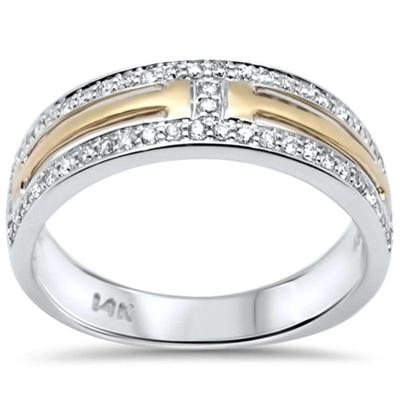 SPECIAL! .49ct G SI 14K Two Tone Gold Diamond Men's Band Ring Size 10
$898...