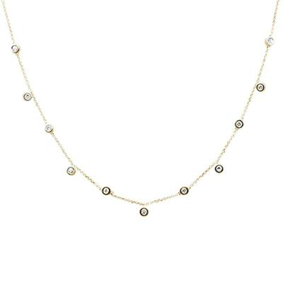 SPECIAL! .36ct G SI 14K Yellow Gold Diamond By The Yard Necklace 18"
$678...