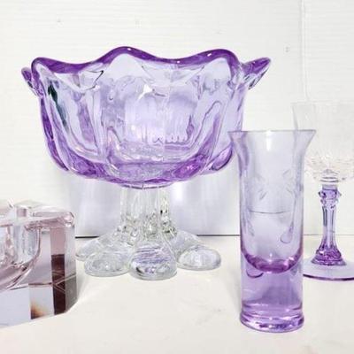 Fostoria Wisteria Glass,  neodymium glass