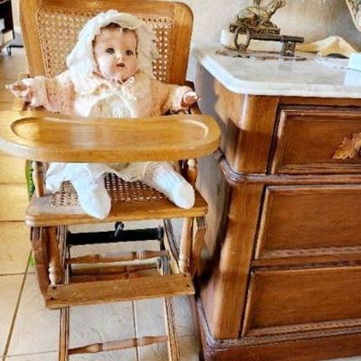 Antique Dolls, Misc Furniture