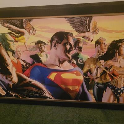 " In the Light of Justice" Giclee, measures approximately 32" high by 52" wide, one of only Five made
