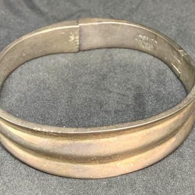 Sterling Hinged Bracelet 